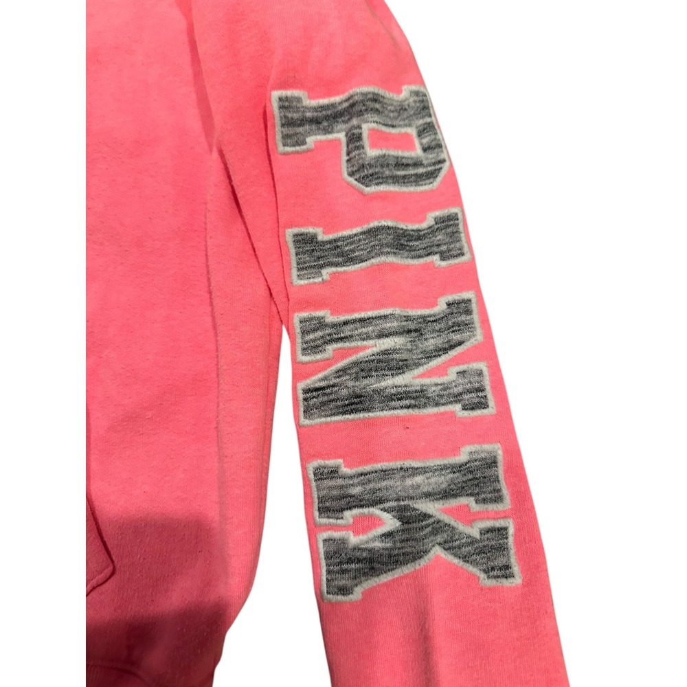 Victoria Secret Hot Pink Zip Sweater XS - Picture 4 of 6